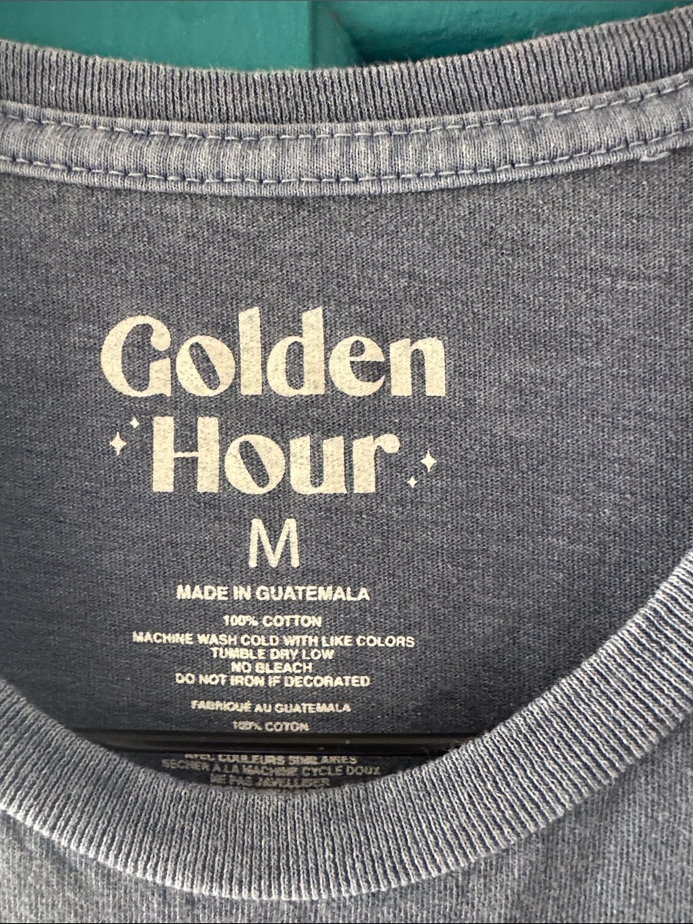 Golden hour (Nordstrom) Copenhagen Denmark Graphic juniors Tee - Washed Blue - Picture 2 of 3